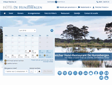 Tablet Screenshot of hoteldehunzebergen.nl
